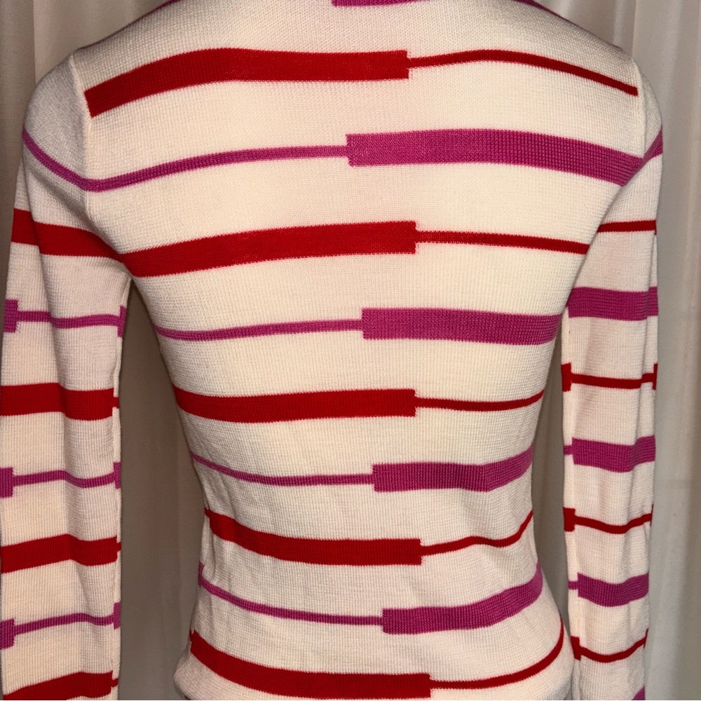 Frances Valentine Marie Merino Wool Striped Sweater - Picture 9 of 15